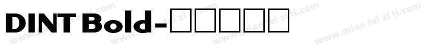 DINT Bold字体转换